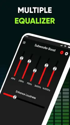 Subwoofer bass booster amplify android App screenshot 0