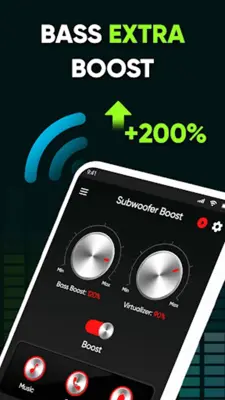 Subwoofer bass booster amplify android App screenshot 3